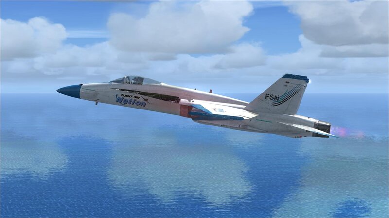Fighter Jet in Flight — Blue, Serene, Afternoon, 3d Render, Ocean