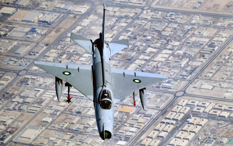 Fighter Jet in Flight — Gray, Aerial