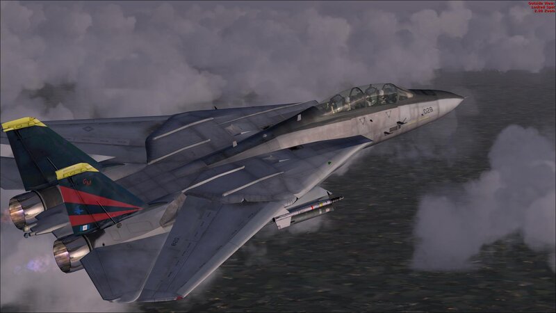 Fighter Jet in Flight — Gray, Dramatic, 3d Render, Clouds, Missile