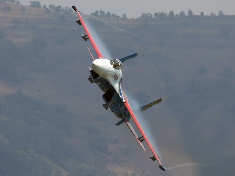 Fighter Jet in Flight — Gray, Dramatic, Afternoon, Photograph