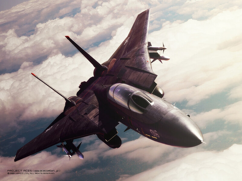 Fighter Jet in Flight — Gray, Dramatic, Digital Art, Clouds