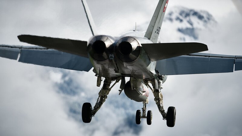 Fighter Jet in Flight — Gray, Dramatic, Photograph, Aircraft