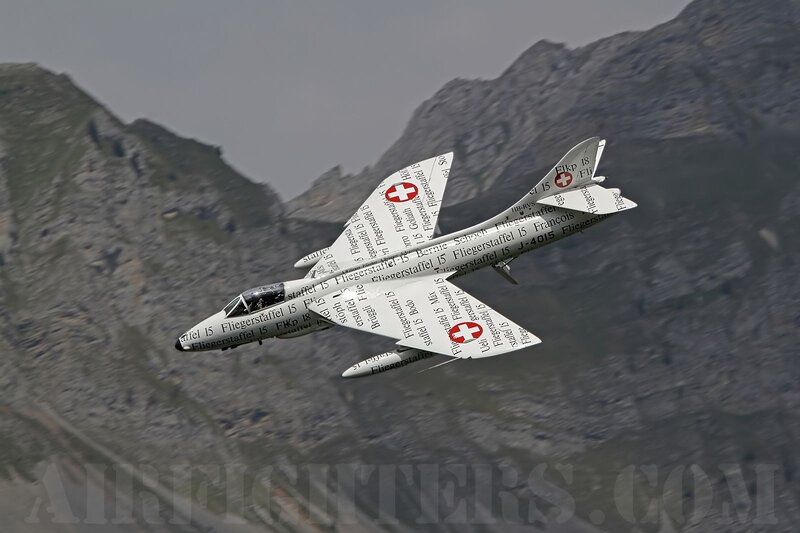 Fighter Jet in Flight — Gray, Dramatic, Photograph, Mountains, Aircraft