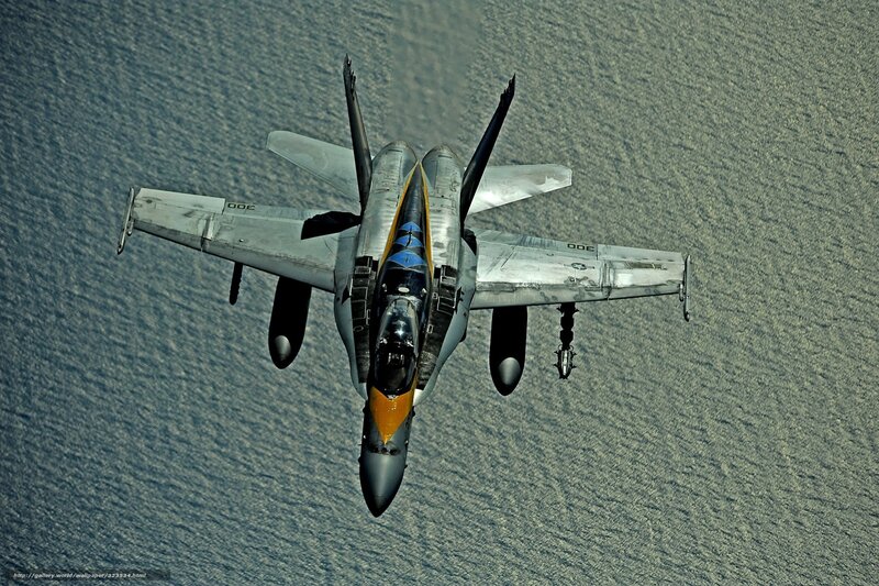 Fighter Jet in Flight — Gray, Dramatic, Photograph, Ocean, Wings, Cockpit