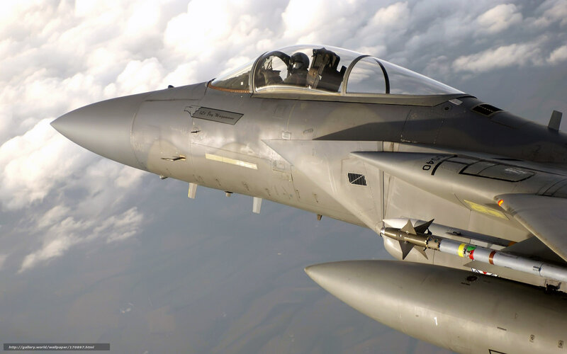 Fighter Jet in Flight — Gray, Dramatic, Photograph, Pilot, Missile, Clouds