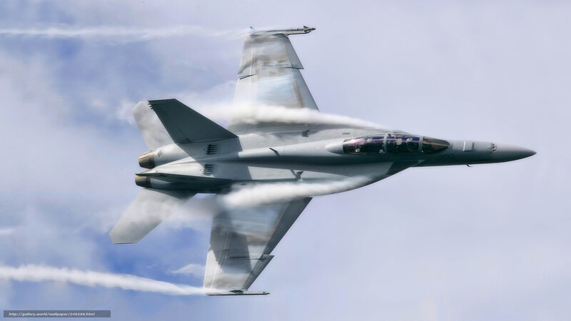 Fighter Jet in Flight — Gray, Dynamic, Afternoon, Photograph, Clouds, Smoke