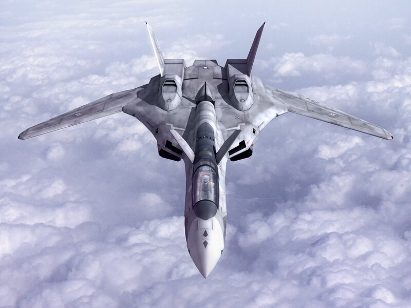 Fighter Jet in Flight — Gray, Serene, 3d Render