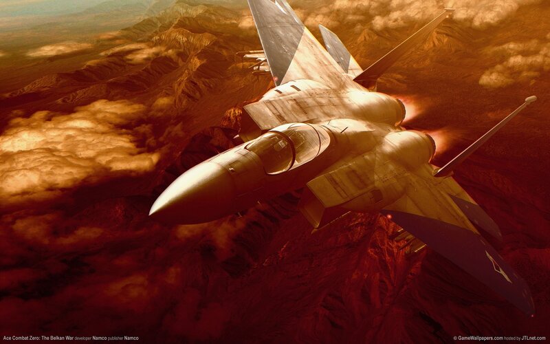 Fighter Jet in Flight — Red, Dramatic, Sunset