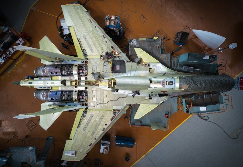 Fighter Jet in Maintenance