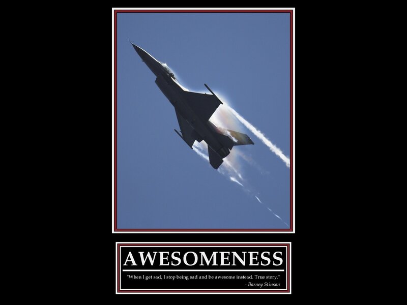 Fighter Jet in Sky — Blue, Dramatic