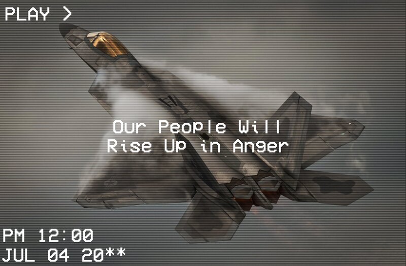 Fighter Jet in Smoke — Gray, Dramatic