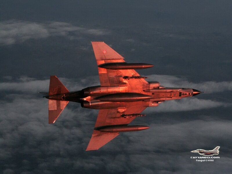 fighter jet in sunset