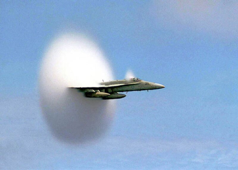 Fighter Jet in Supersonic Flight