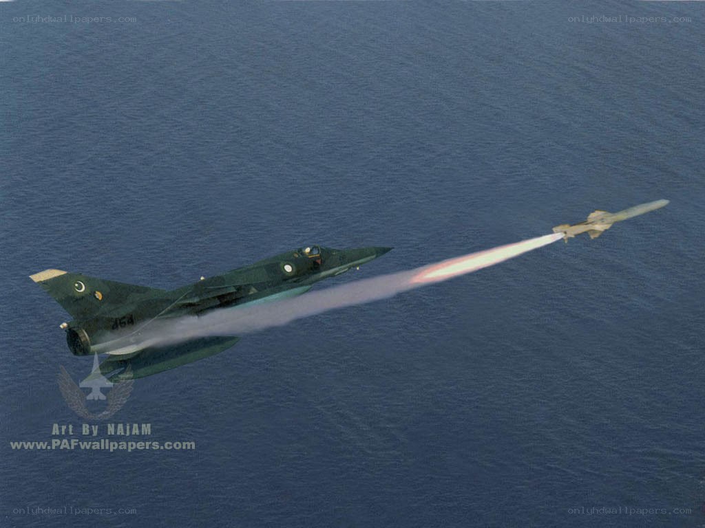 fighter jet launching missile