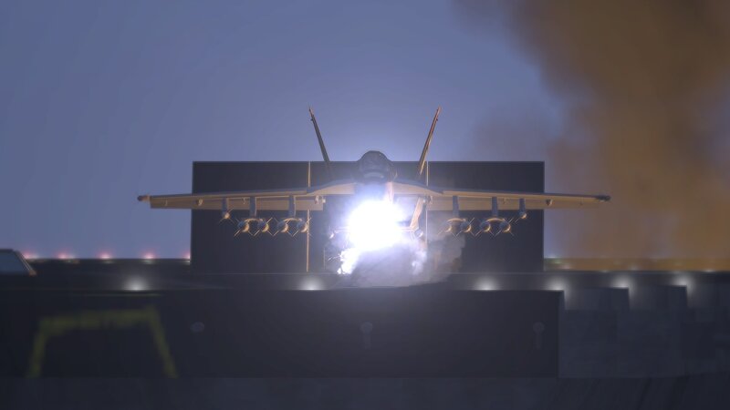 Fighter Jet Launching