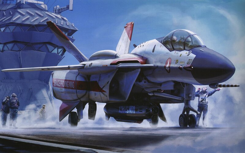 Fighter Jet on Aircraft Carrier — Blue, Dramatic, Afternoon, Digital Art, Aircraft Carrier, Pilot