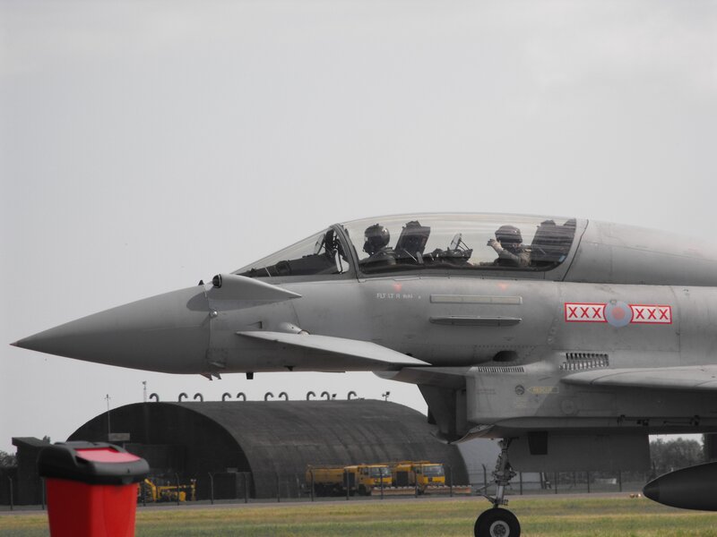 fighter jet on airfield