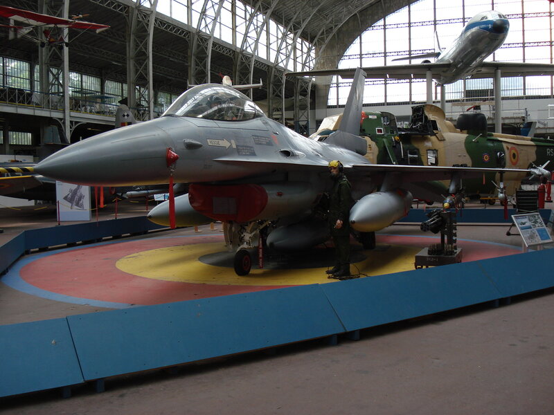 Fighter Jet on Display — Gray