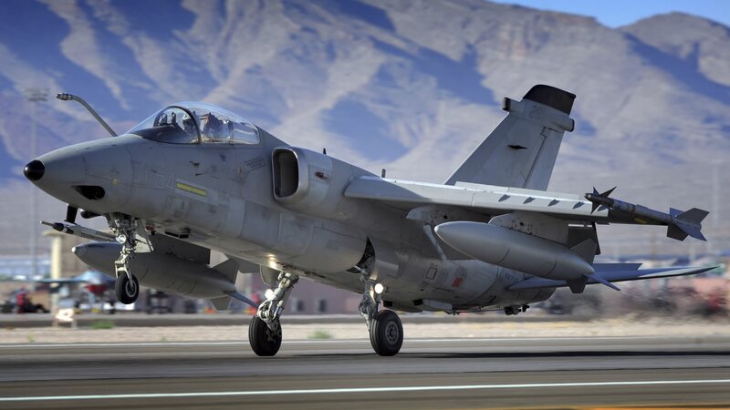 fighter jet on runway