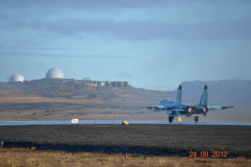 Fighter Jet on Runway — Blue, Dramatic, Morning