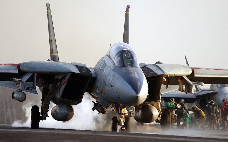 Fighter Jet on Runway — Gray, Dramatic, Morning, Photograph