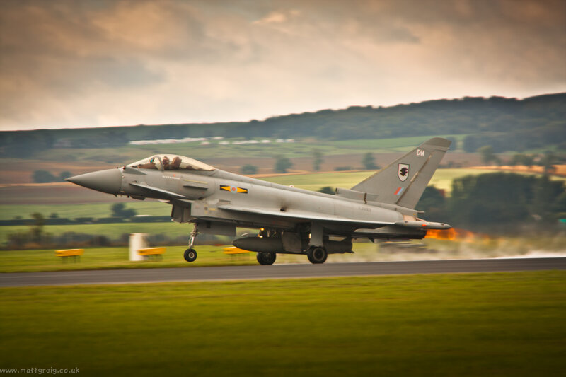 Fighter Jet on Runway — Green