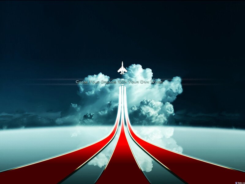 Fighter Jet on Runway — Red, Dramatic, Night, Digital Art