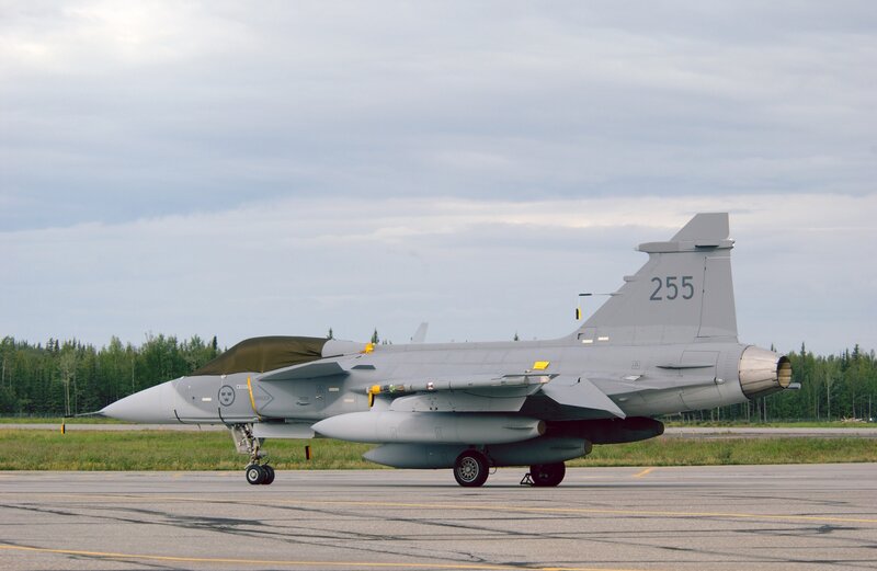 Fighter Jet on Tarmac — Gray, Calm, Afternoon, Photograph, Airplane