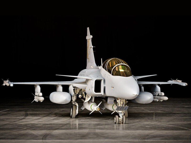 Fighter Jet on Tarmac — Gray, Dramatic, Photograph