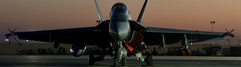 Fighter Jet on Tarmac — Gray, Dramatic, Sunset, Photograph, Aircraft