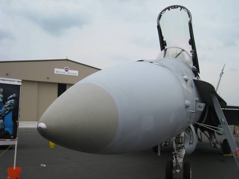 Fighter Jet on Tarmac — Gray, Neutral