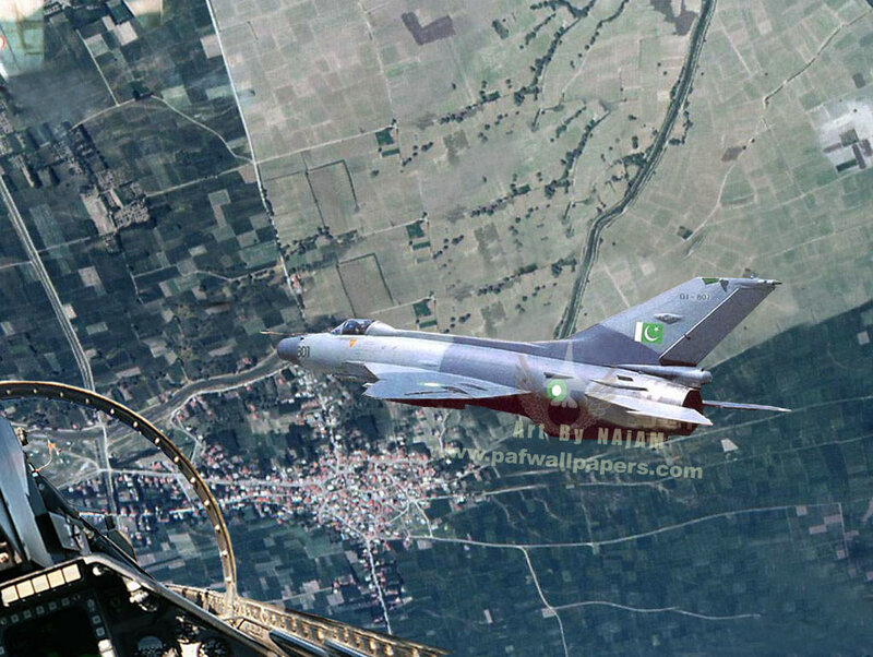 fighter jet over landscape