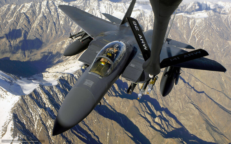 Fighter Jet Refueling — Gray, Dramatic, Afternoon