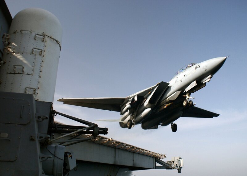 fighter jet taking off