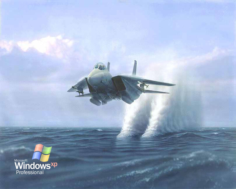 Fighter Jet Taking Off — Blue, Dramatic, Afternoon, Illustration, Ocean