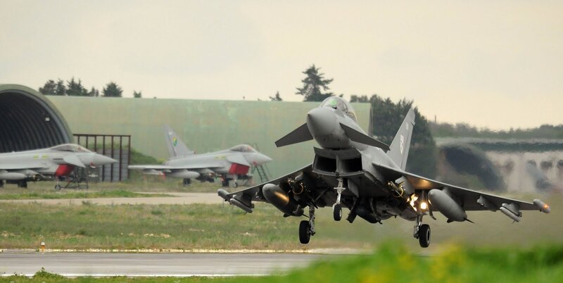 Fighter Jet Taking Off — Gray, Dramatic, Morning, Photograph