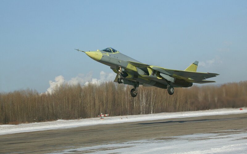 Fighter Jet Taking Off — Gray, Dynamic, Winter, Photograph