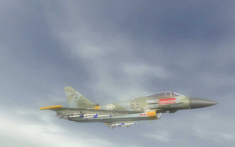 fighter jet with historical markings
