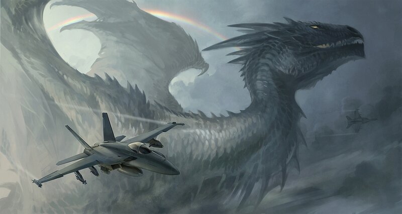 Fighter Jets and Dragon