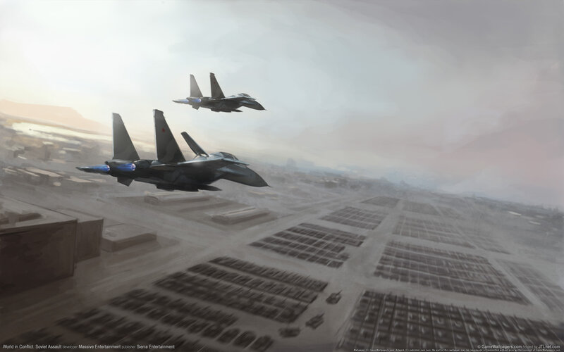 Fighter Jets Flying — Gray