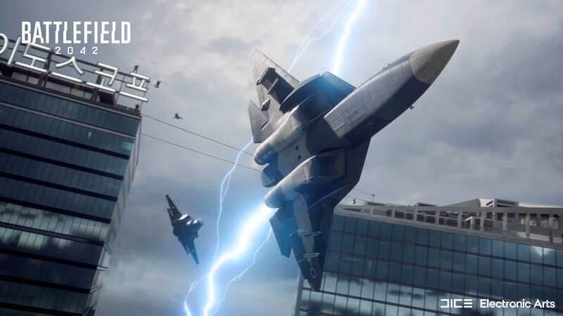 Fighter Jets in City — Gray
