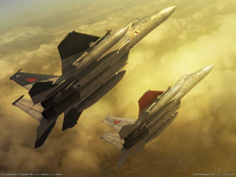 Fighter jets in combat formation