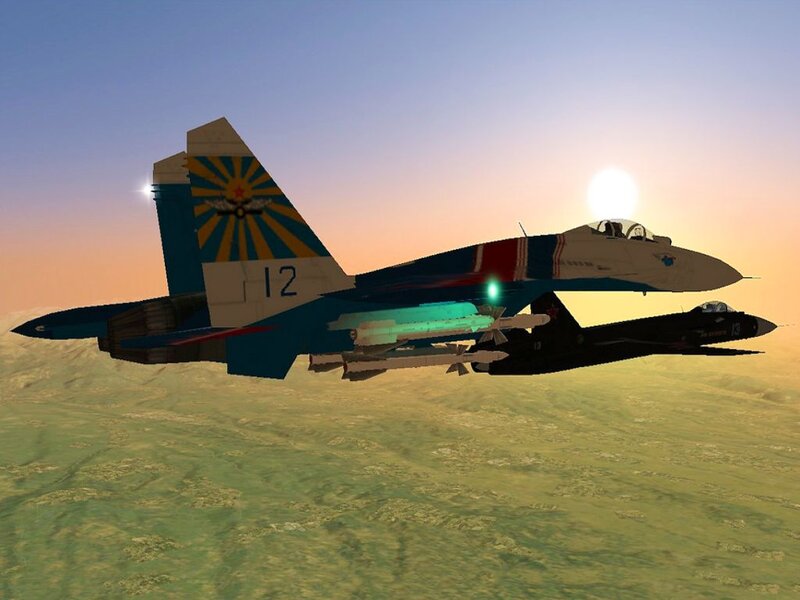 Fighter Jets in Flight — Blue, Dramatic, Sunset