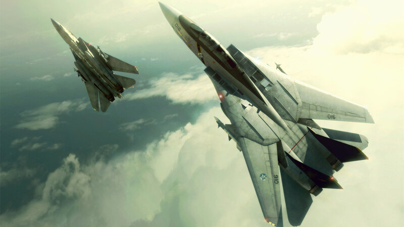 Fighter Jets in Flight — Gray, Dramatic, Afternoon, 3d Render, Aircraft