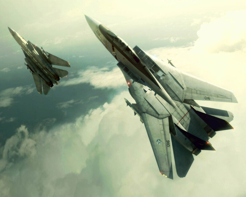 Fighter Jets in Flight — Gray, Dramatic, Afternoon