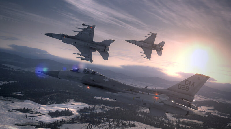 Fighter Jets in Flight — Gray, Dramatic, Winter