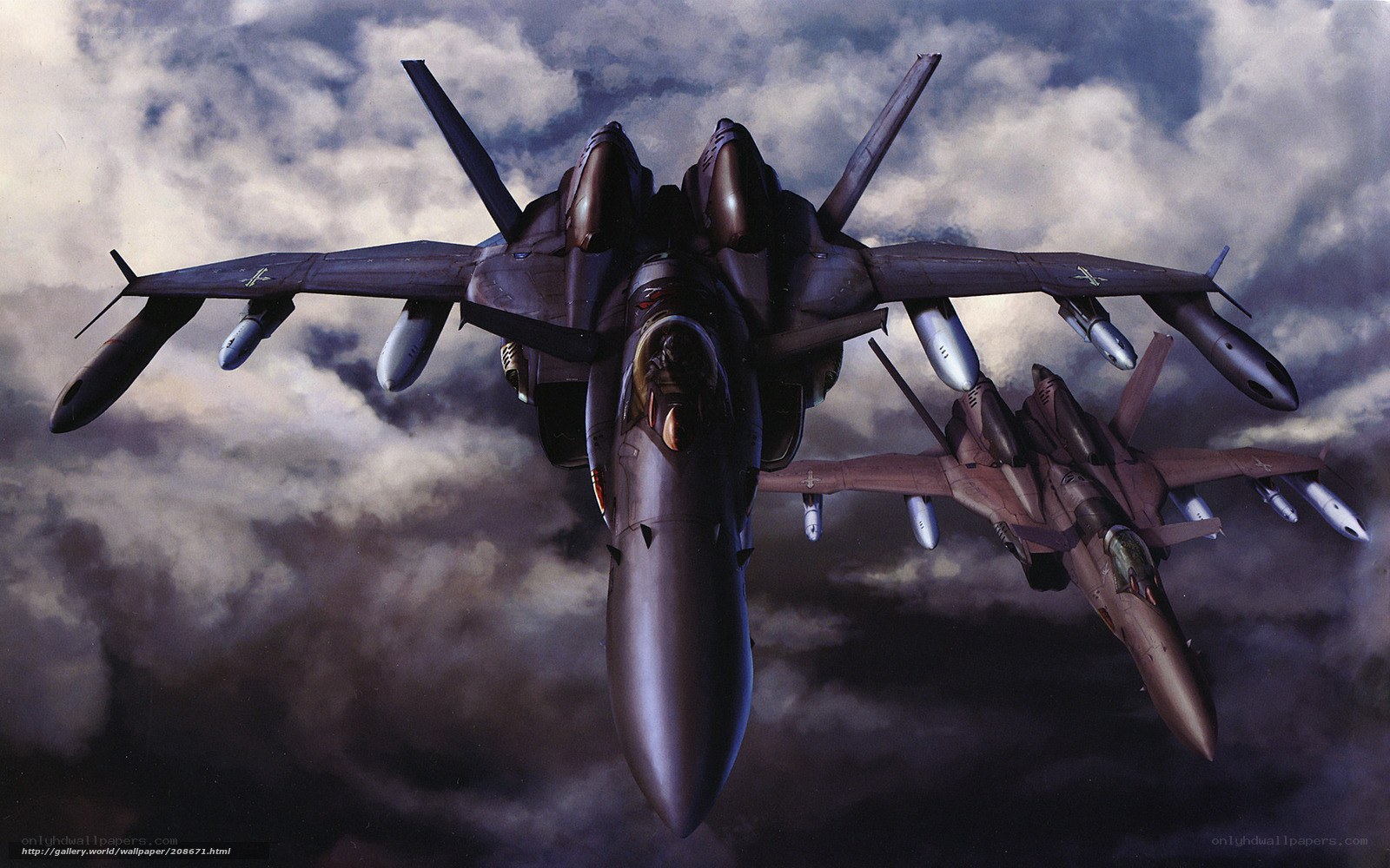 Fighter jets in formation