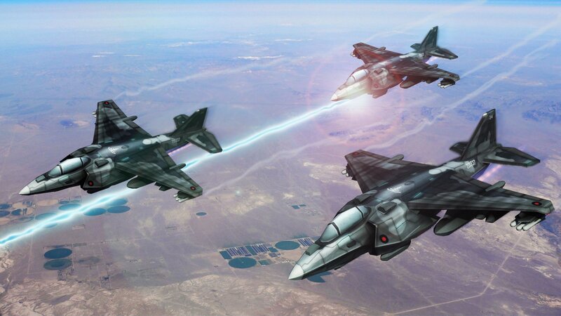 Fighter jets in formation