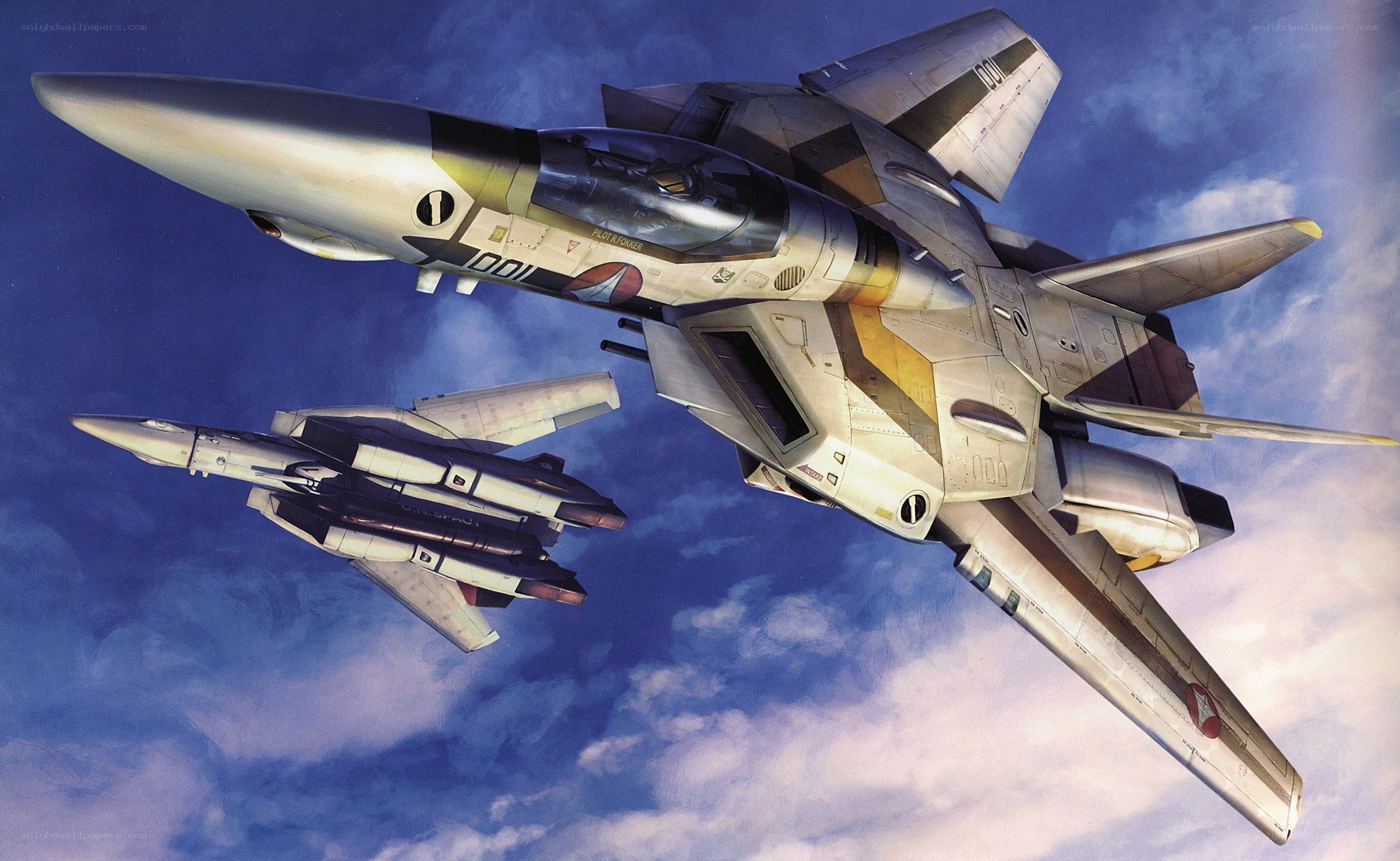 Fighter jets in formation