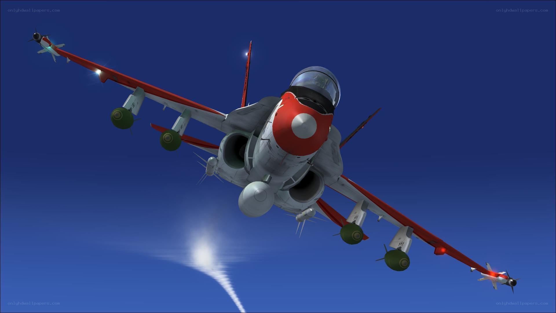 Fighter jets in formation